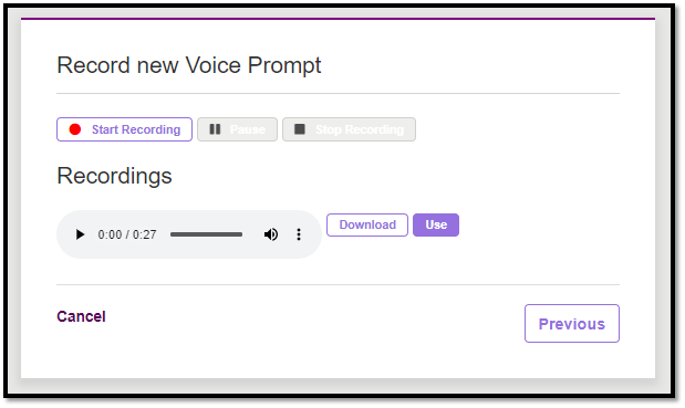 How to create a Voice Prompt on Wave