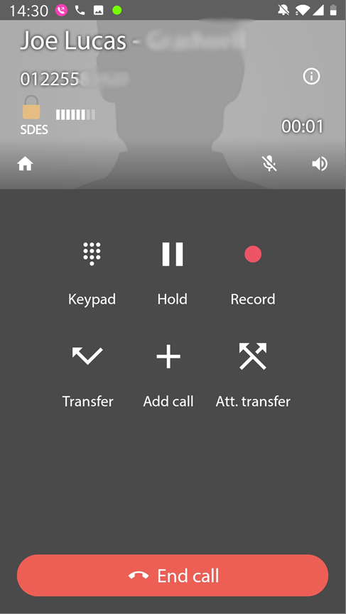 Wave Softphone Call Features for Android